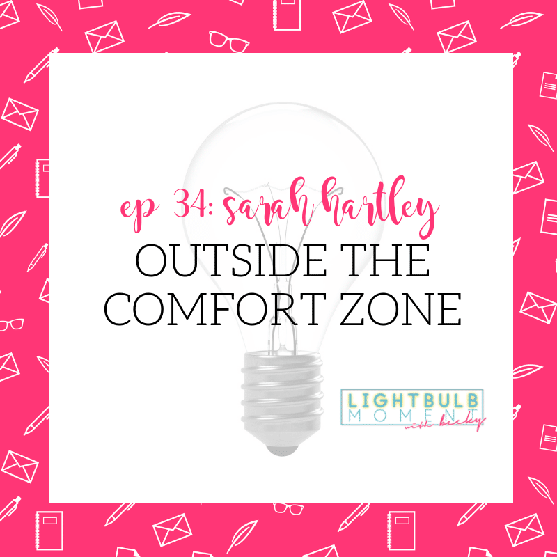 Sarah Hartley’s lightbulb moment was when she realized that stepping outside her comfort zone and getting vulnerable could turn into a business that gives back by giving a voice to others.