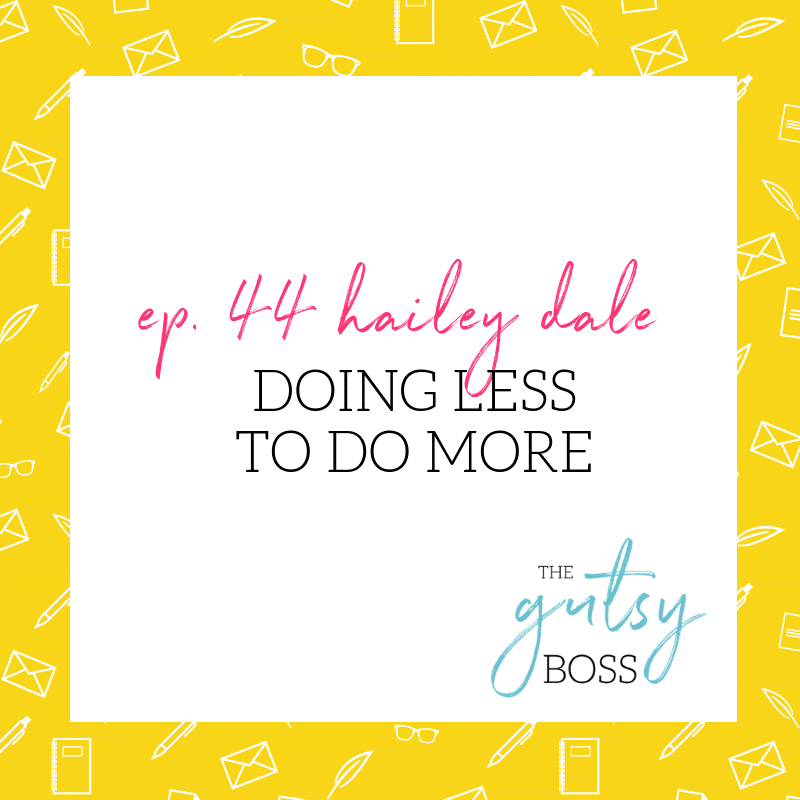 Hailey Dale joins host Becky Mollenkamp on The Gutsy Boss podcast to discuss how to shift your thinking about content creation for marketing.