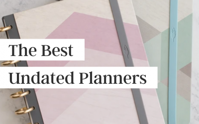 Undated Planners: The best options for women
