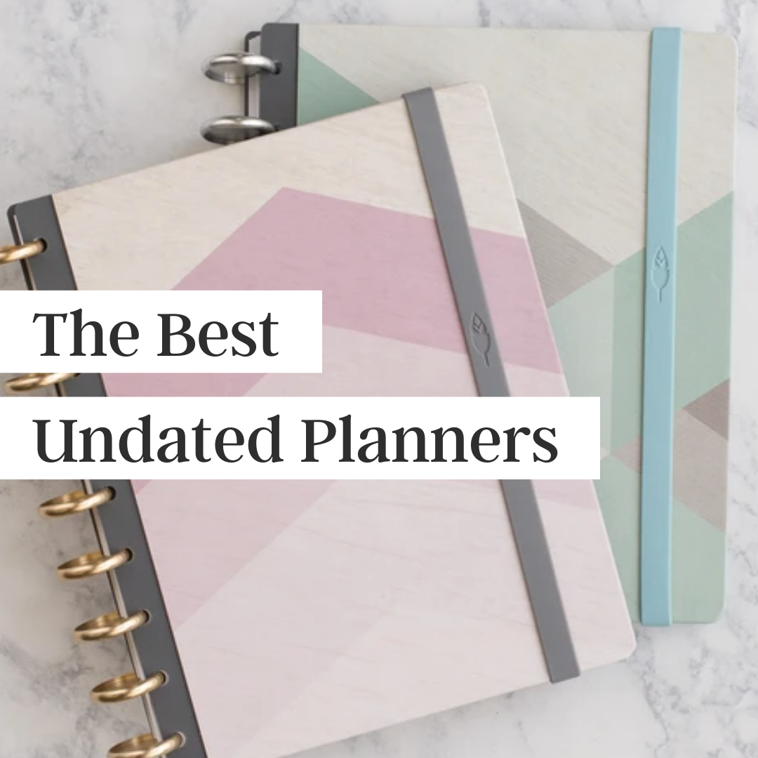 list of the best undated planners for women